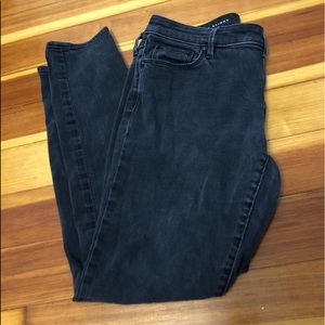 LOFT Curvy Skinny Black Jeans 6P